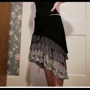 Women’s tulle high low skirt